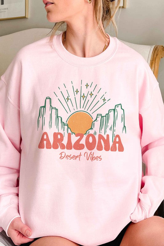 ARIZONA DESERT VIBES GRAPHIC SWEATSHIRT - lolaluxeshop