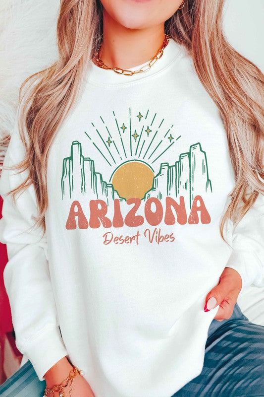 ARIZONA DESERT VIBES GRAPHIC SWEATSHIRT - lolaluxeshop