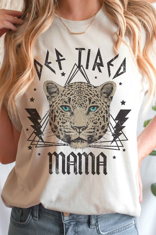 DEF TIRED MAMA LEOPARD GRAPHIC TEE - lolaluxeshop