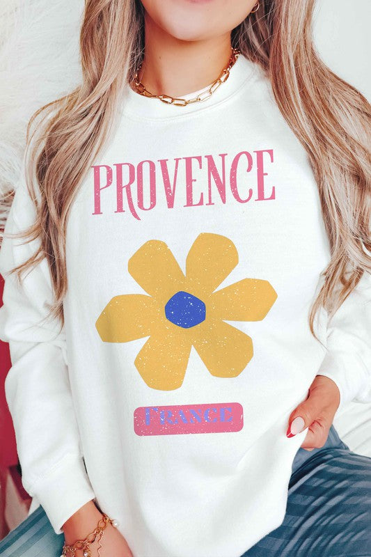 PROVENCE FRANCE GRAPHIC SWEATSHIRT - lolaluxeshop