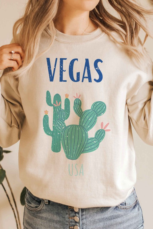 VEGAS USA GRAPHIC SWEATSHIRT - lolaluxeshop