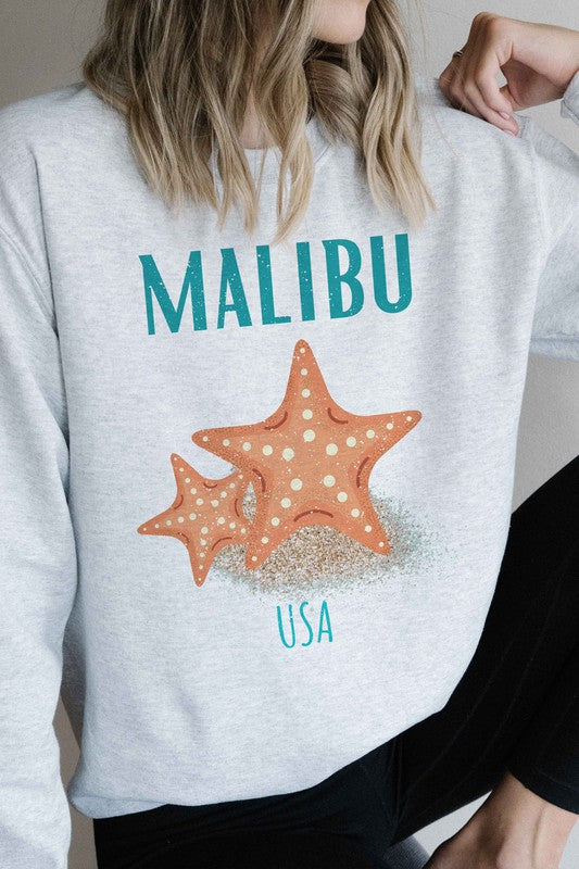 MALIBU USA GRAPHIC SWEATSHIRT - lolaluxeshop