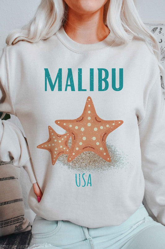 MALIBU USA GRAPHIC SWEATSHIRT - lolaluxeshop