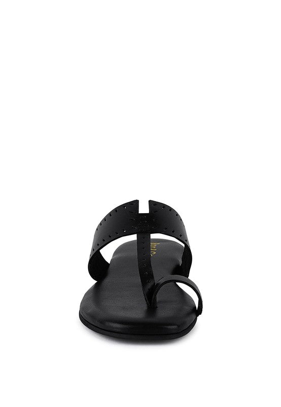 MILA Toe Ring Thong Slip Ons - lolaluxeshop