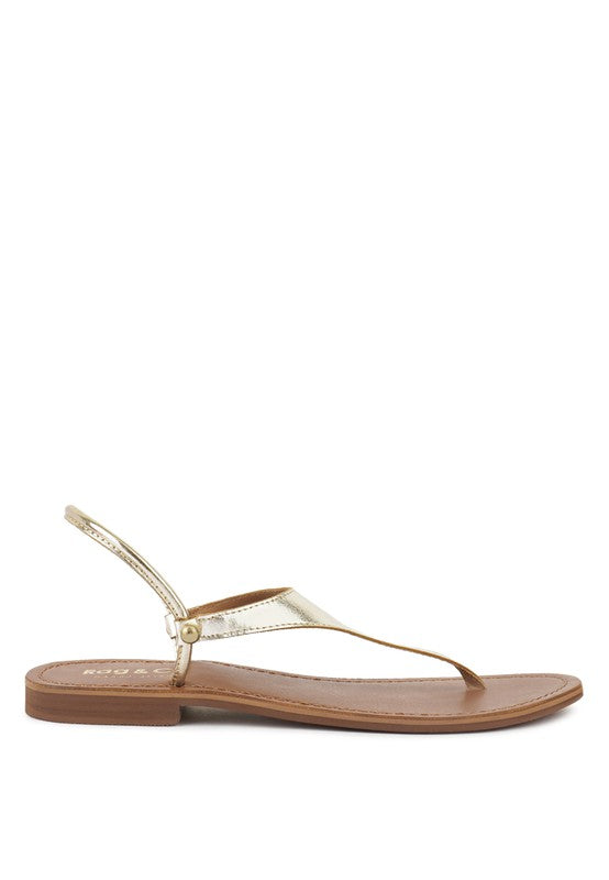 MADELINE Flat Thong Sandals - lolaluxeshop