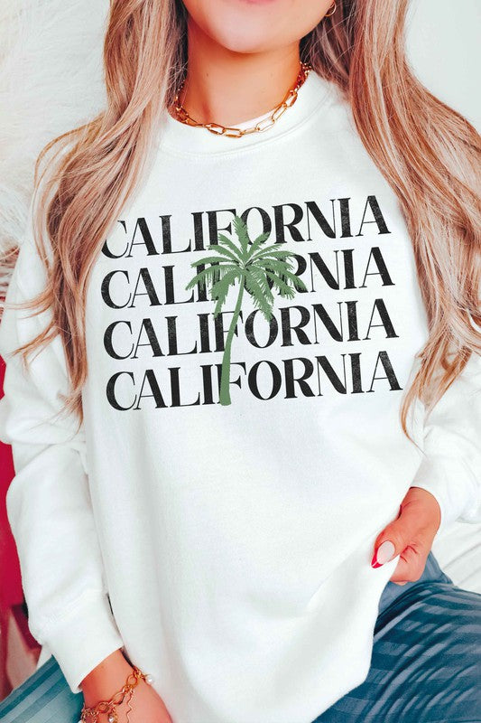 CALIFORNIA GRAPHIC SWEATSHIRT - lolaluxeshop