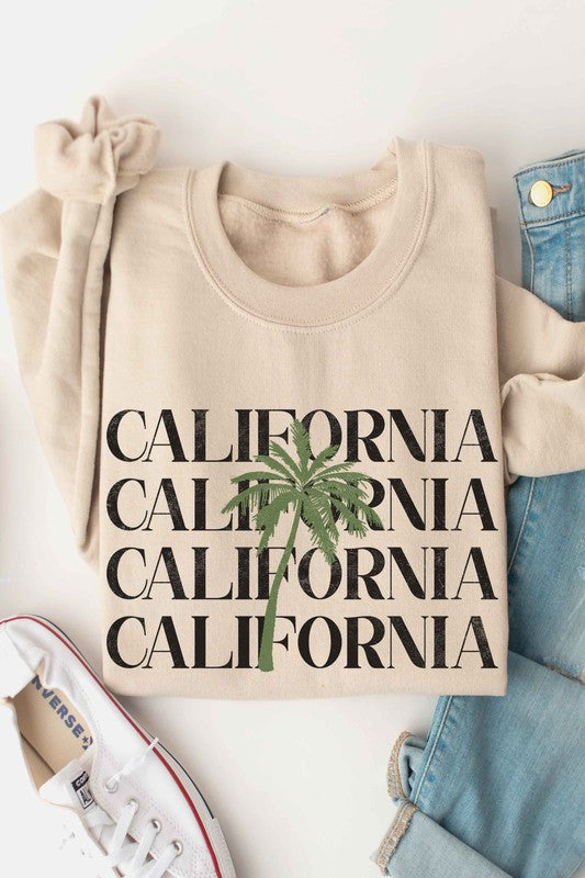 CALIFORNIA GRAPHIC SWEATSHIRT - lolaluxeshop