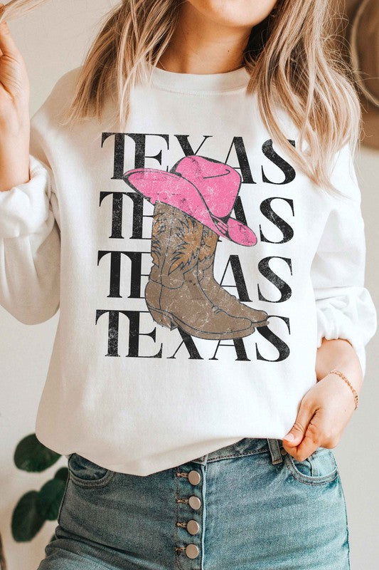 TEXAS GRAPHIC SWEATSHIRT - lolaluxeshop