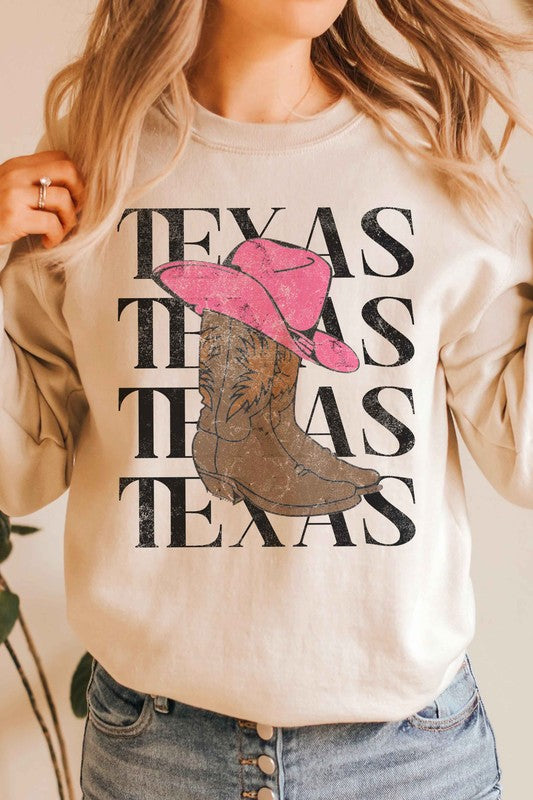 TEXAS GRAPHIC SWEATSHIRT - lolaluxeshop