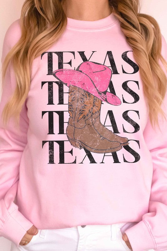 TEXAS GRAPHIC SWEATSHIRT - lolaluxeshop