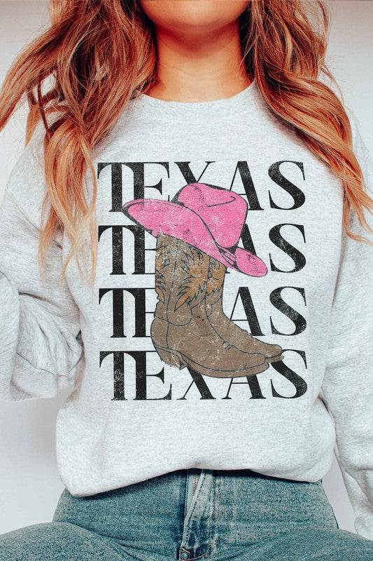 TEXAS GRAPHIC SWEATSHIRT - lolaluxeshop