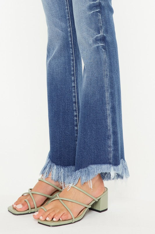 High Rise Bootcut Jeans - lolaluxeshop