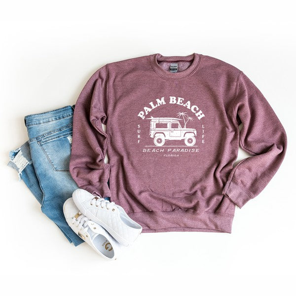 Palm Beach Truck Graphic Sweatshirt - lolaluxeshop