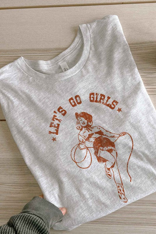 LETS GO GIRLS WESTERN OVERSIZED GRAPHIC TEE - lolaluxeshop