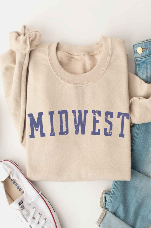 MIDWEST GRAPHIC SWEATSHIRT - lolaluxeshop