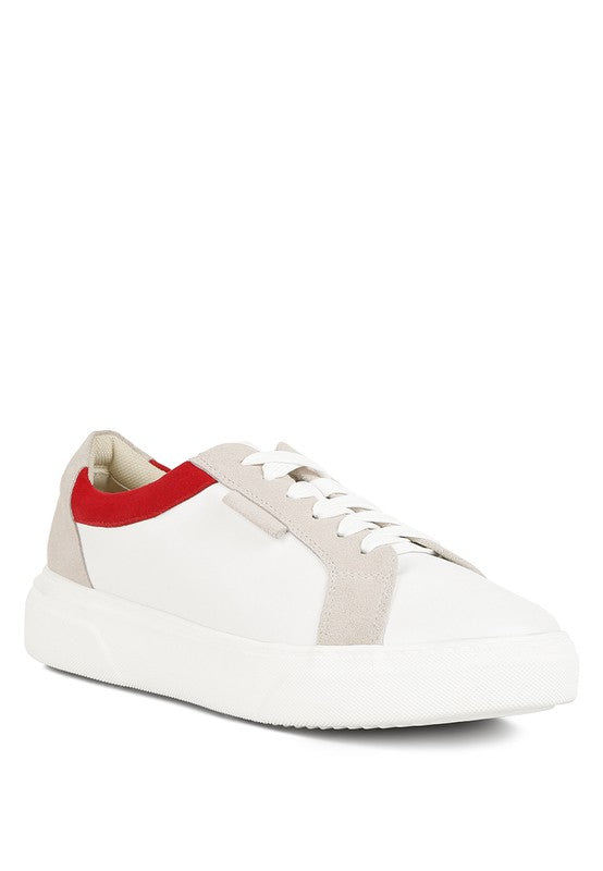 Endler Color Block Leather Sneakers - lolaluxeshop