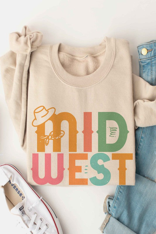 MIDWEST GRAPHIC SWEATSHIRT - lolaluxeshop