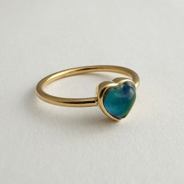 Mini Heart Mood Ring - lolaluxeshop