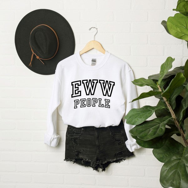 Eww People Graphic Sweatshirt - lolaluxeshop