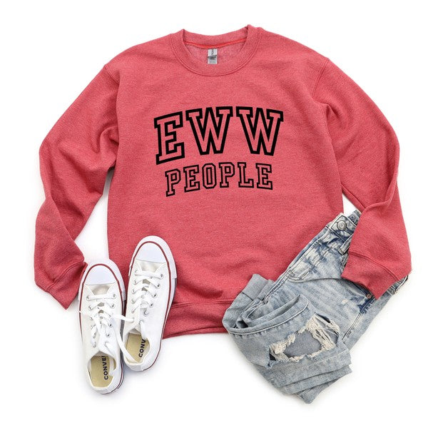 Eww People Graphic Sweatshirt - lolaluxeshop