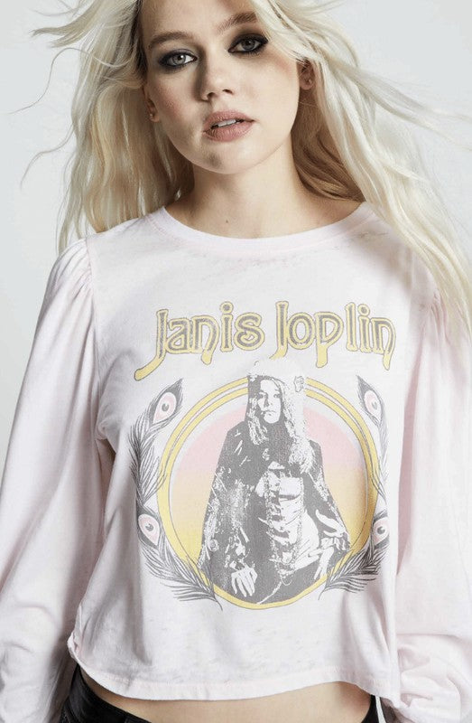 Janis Joplin Puff Long Sleeve Tee - lolaluxeshop