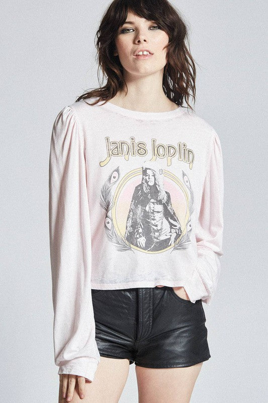 Janis Joplin Puff Long Sleeve Tee - lolaluxeshop