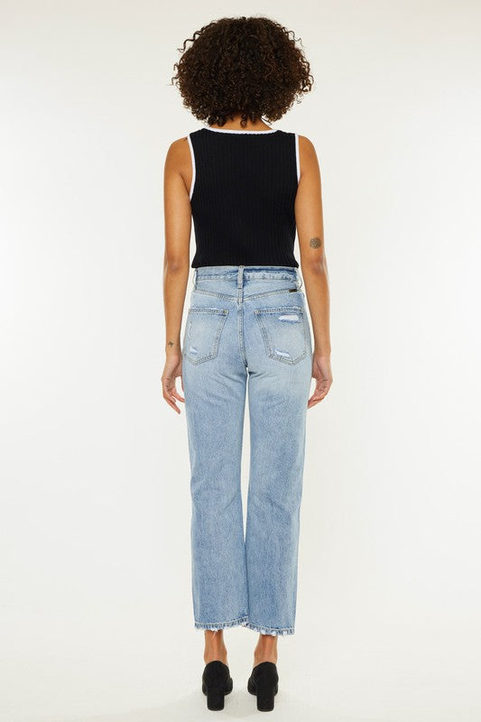 High Rise 90's Boyfriend Jeans - lolaluxeshop