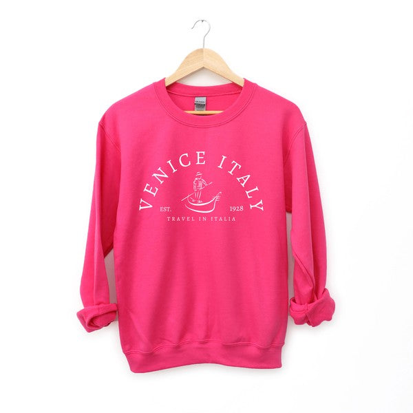 Venice Italy Graphic Sweatshirt - lolaluxeshop