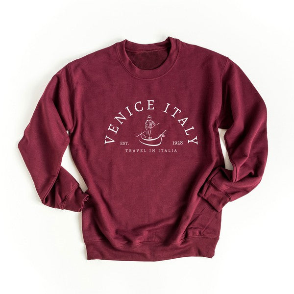 Venice Italy Graphic Sweatshirt - lolaluxeshop