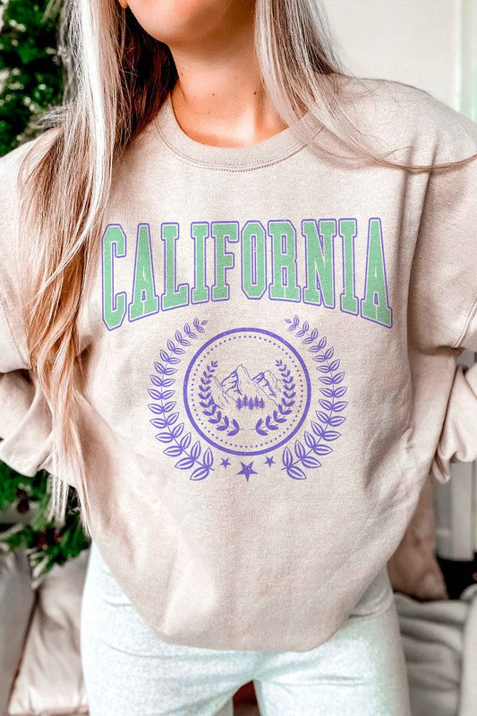 CALIFORNIA GRAPHIC SWEATSHIRT - lolaluxeshop