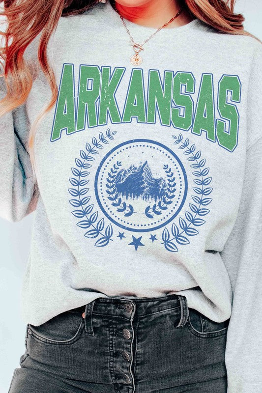 ARKANSAS GRAPHIC SWEATSHIRT - lolaluxeshop