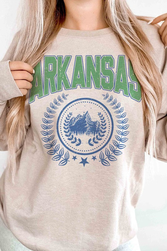 ARKANSAS GRAPHIC SWEATSHIRT - lolaluxeshop