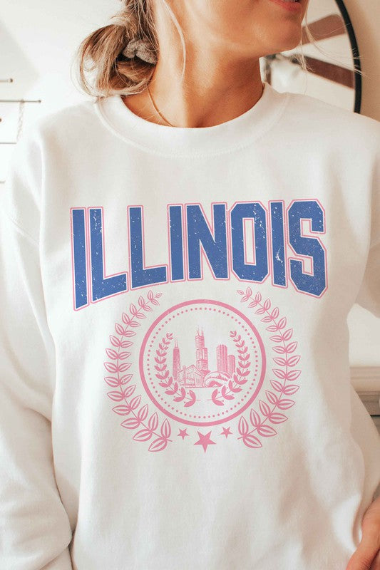 ILLINOIS GRAPHIC SWEATSHIRT - lolaluxeshop