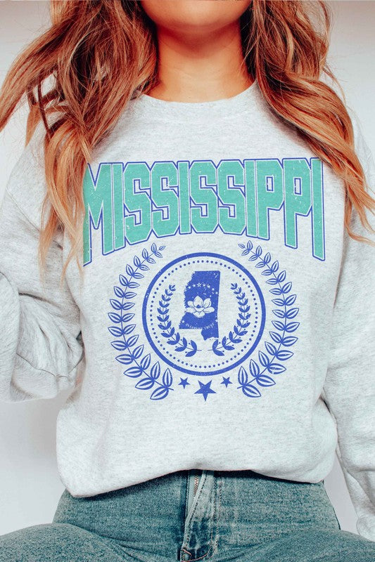 MISSISSIPPI GRAPHIC SWEATSHIRT - lolaluxeshop