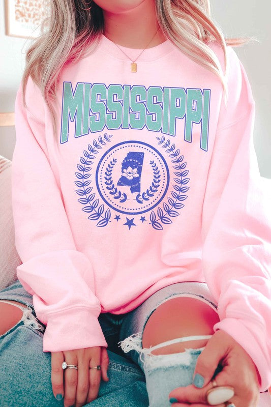 MISSISSIPPI GRAPHIC SWEATSHIRT - lolaluxeshop