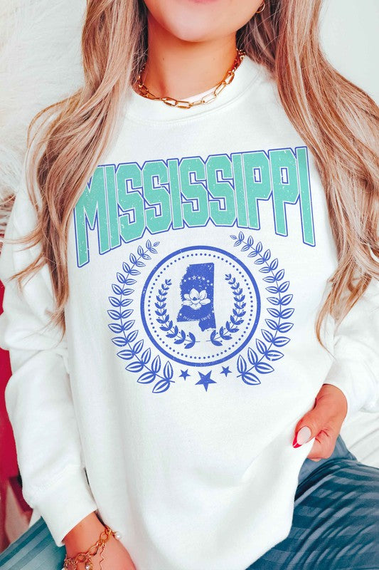 MISSISSIPPI GRAPHIC SWEATSHIRT - lolaluxeshop