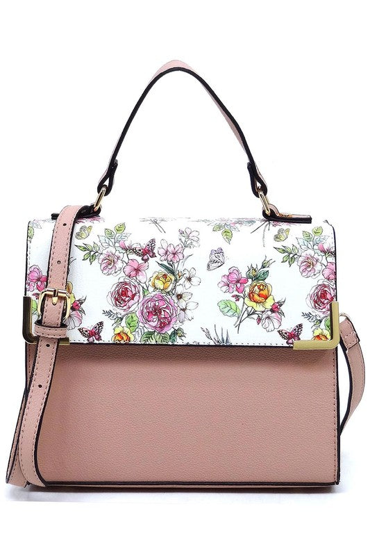 Colorblock Top Handle Satchel - lolaluxeshop