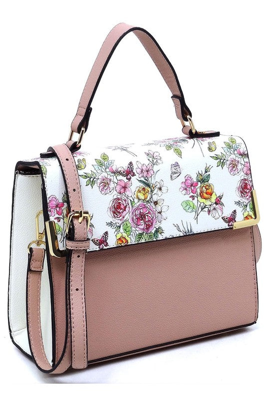 Colorblock Top Handle Satchel - lolaluxeshop