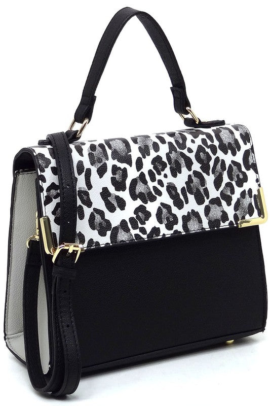 Colorblock Top Handle Satchel - lolaluxeshop