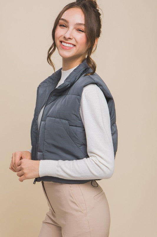 Puffer Vest With Pockets - lolaluxeshop