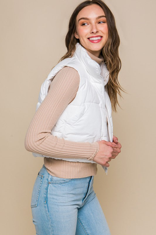 Puffer Vest With Pockets - lolaluxeshop