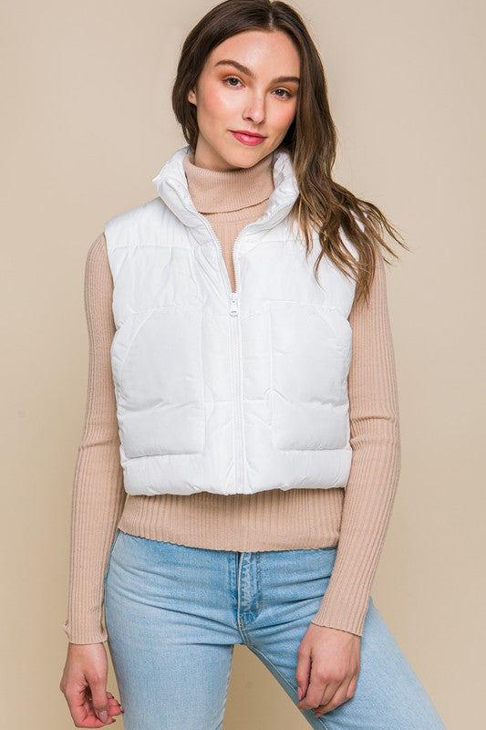 Puffer Vest With Pockets - lolaluxeshop