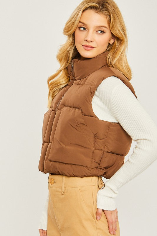 Puffer Vest With Pockets - lolaluxeshop