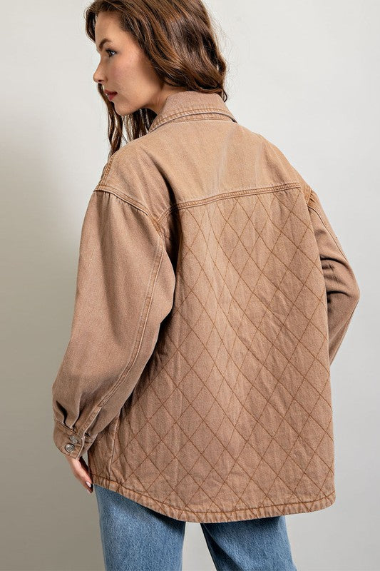 Quilted Button Down Jacket - lolaluxeshop