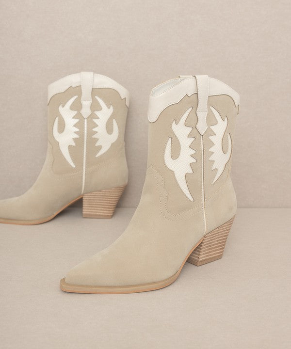 OASIS SOCIETY Houston - Layered Panel Cowboy Boots - lolaluxeshop