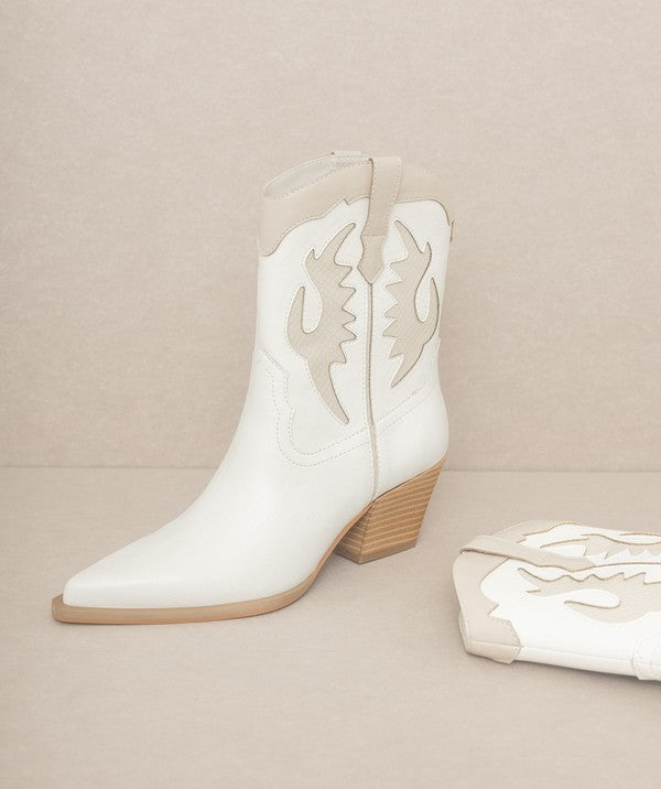 OASIS SOCIETY Houston - Layered Panel Cowboy Boots - lolaluxeshop