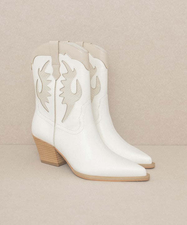 OASIS SOCIETY Houston - Layered Panel Cowboy Boots - lolaluxeshop