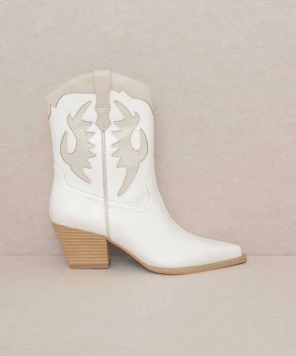 OASIS SOCIETY Houston - Layered Panel Cowboy Boots - lolaluxeshop