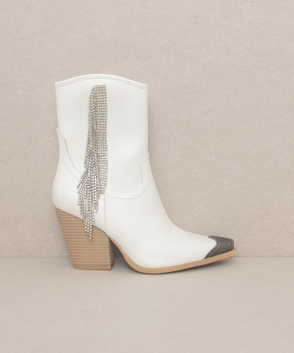 OASIS SOCIETY Kai - Rhinestone Fringe Boots - lolaluxeshop