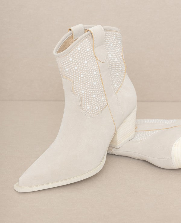 OASIS SOCIETY Cannes - Pearl Studded Western Boots - lolaluxeshop